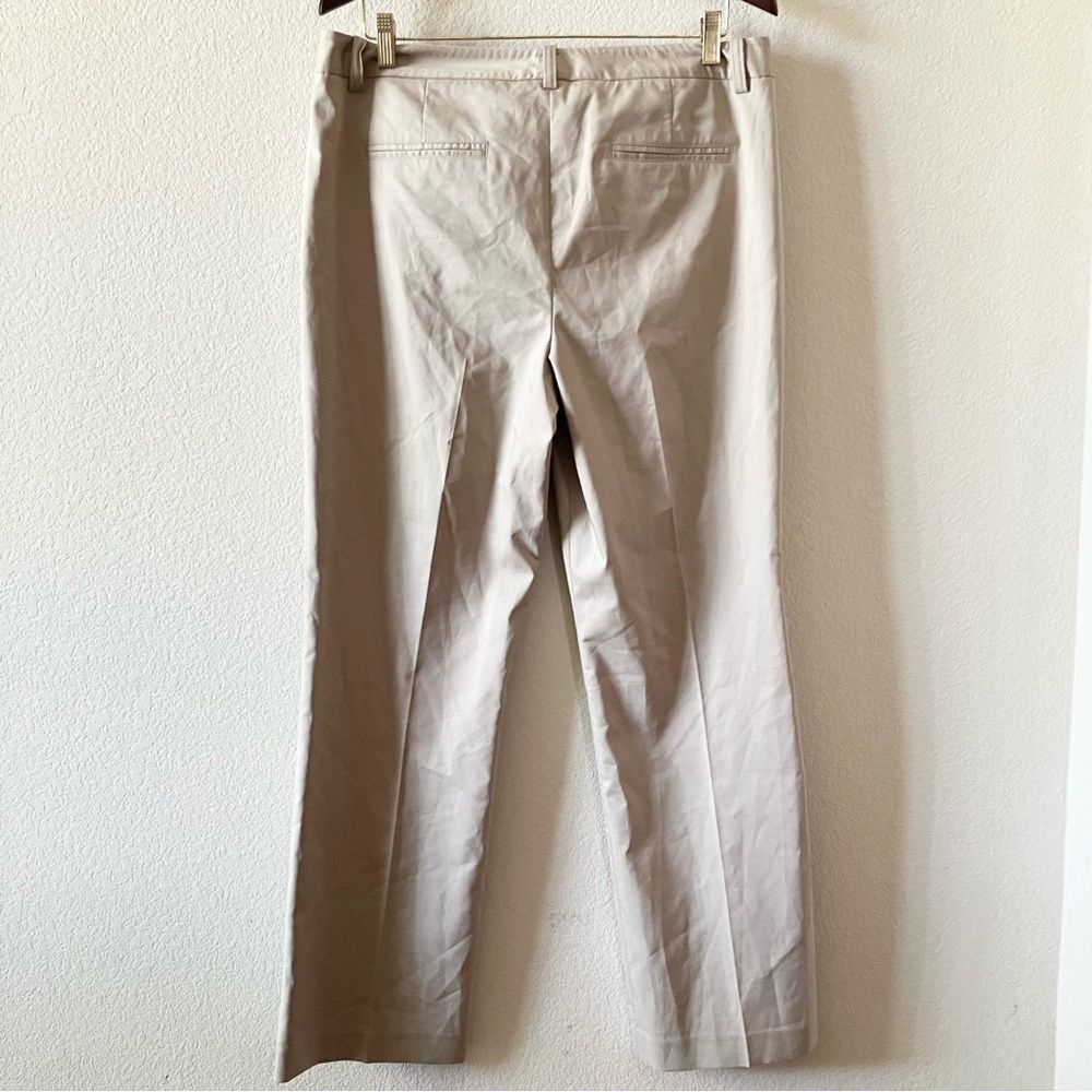 NEW Talbots Beige Minimalist Business Casual Office Signature Boot Trousers 12 - Picture 4 of 7